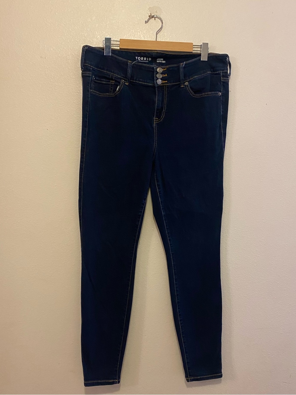 torrid Navy High-Rise Skinny Jeans